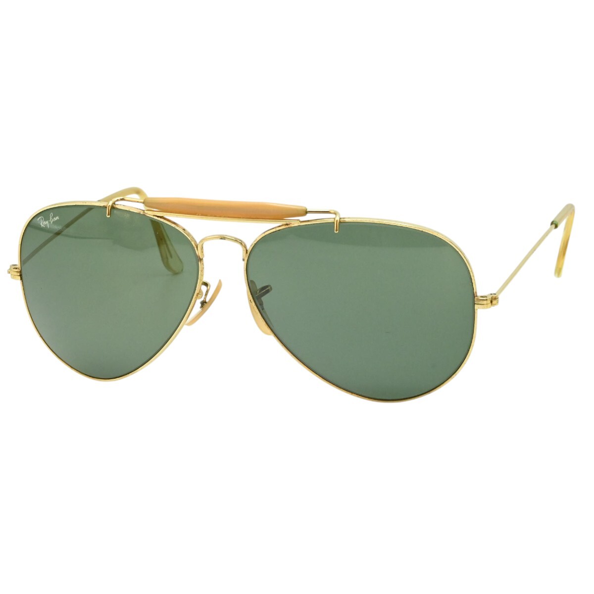 RAY-BAN B&L USA製 レイバン アウトドアーズマンⅡ ボシュロム メタルフレーム サングラス ゴールド/ブラック K2512-k085