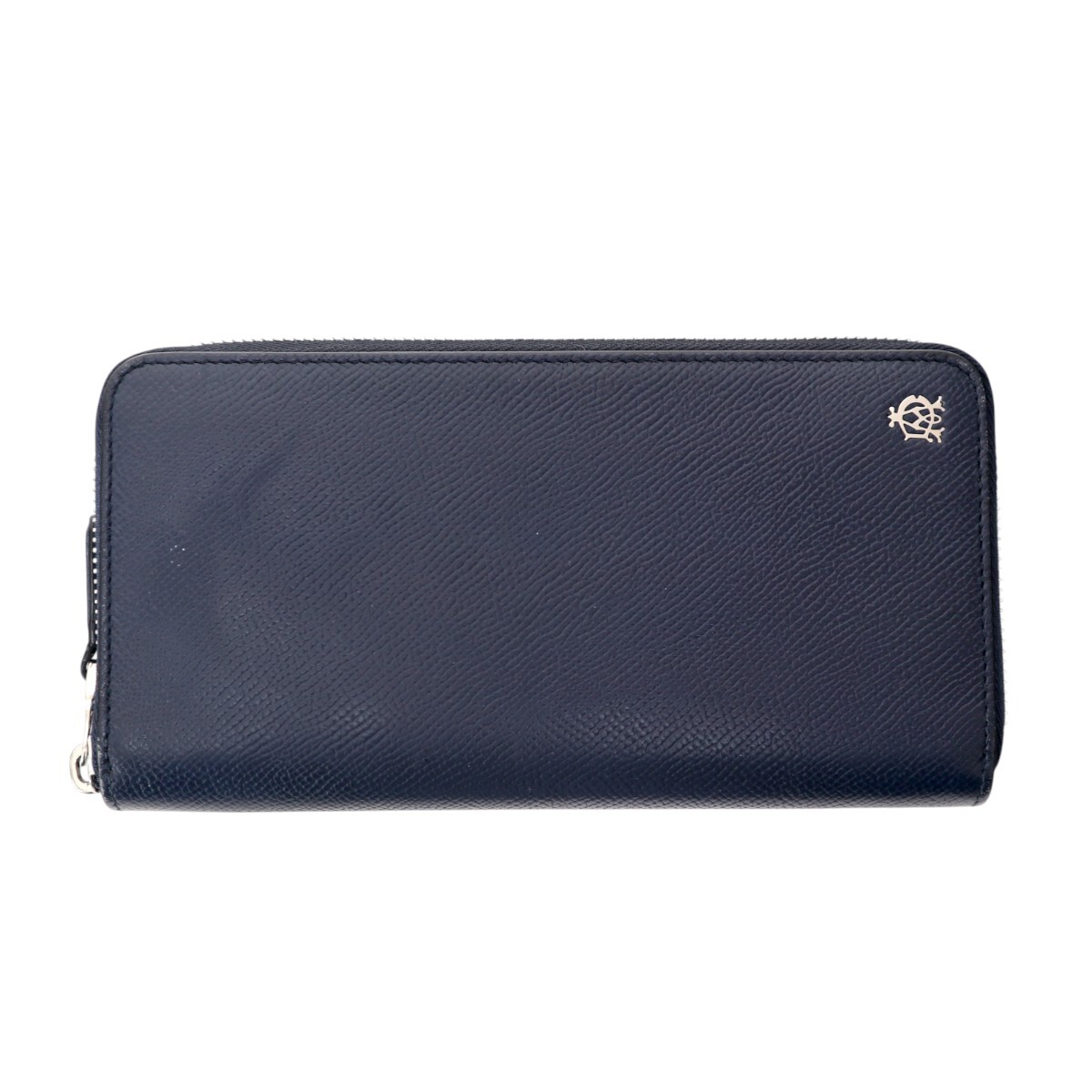 dunhill ダンヒル レザ― ラウンドファスナー 長財布 ネイビー T2601-k094NP
