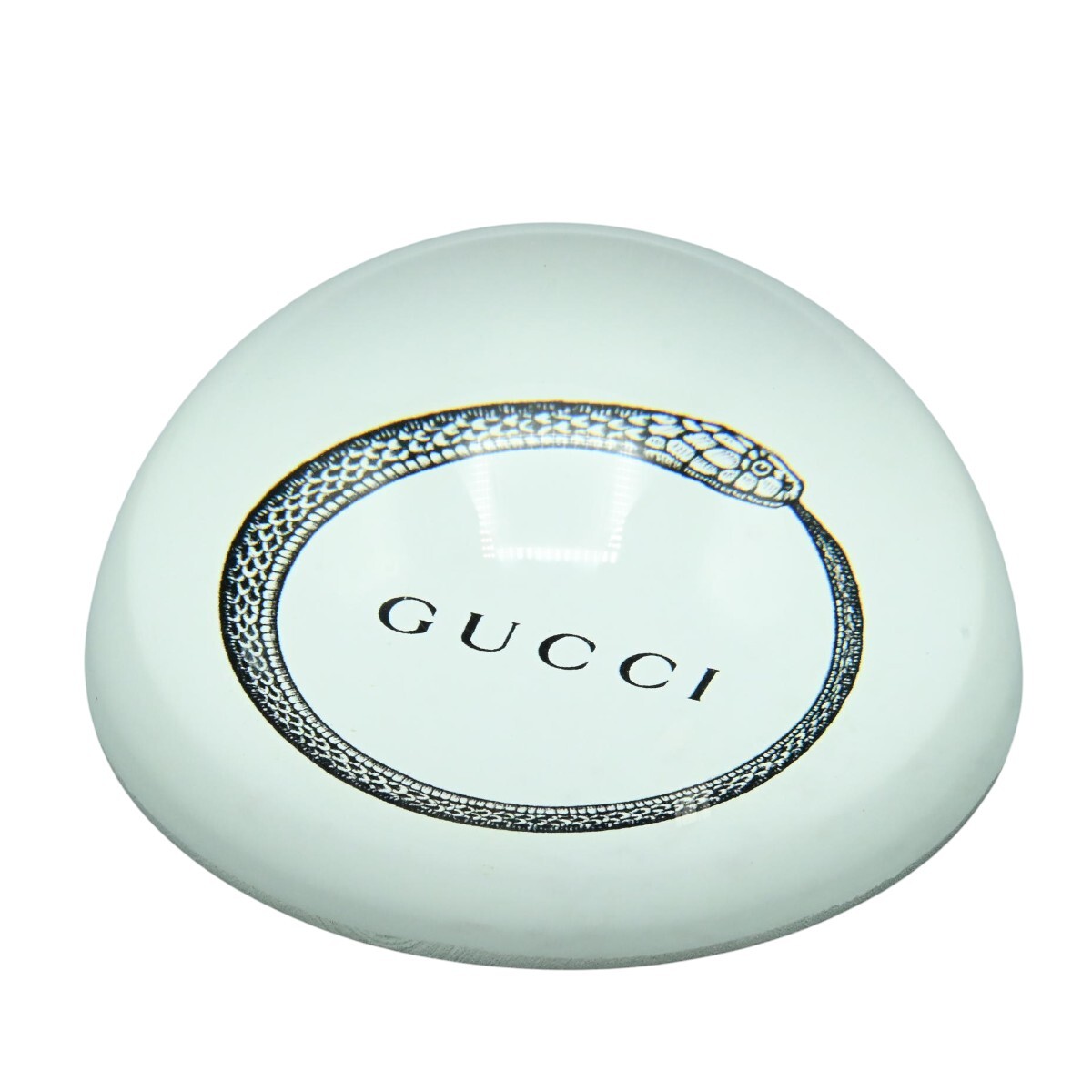 GUCCI グッチ スネーク 蛇 ペーパーウェイト クリア K2602-k008