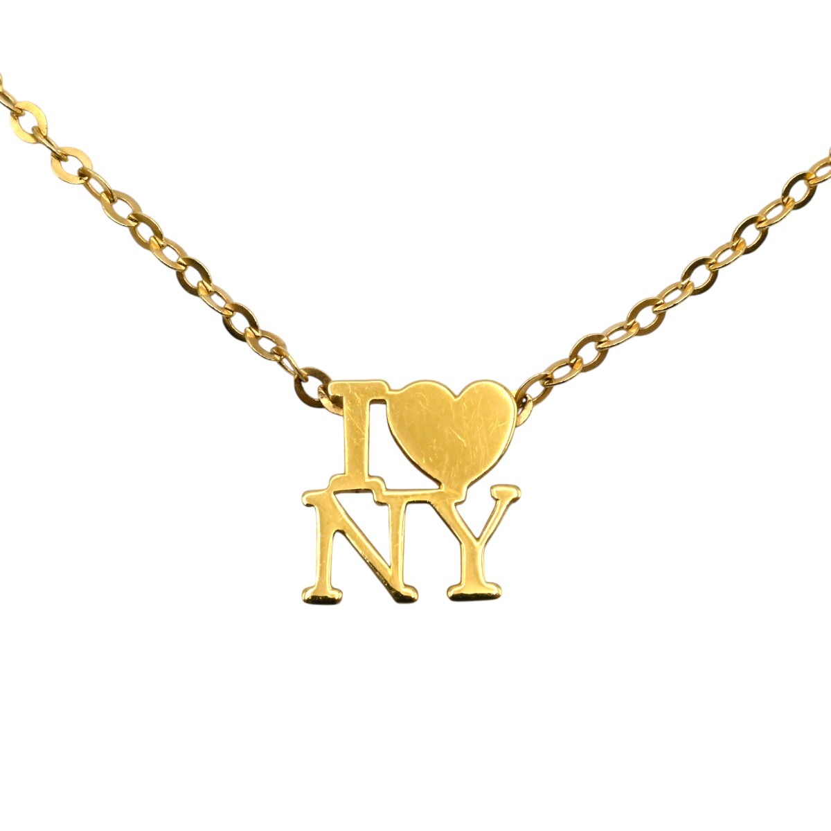 TIFFANY＆Co. ティファニー I LOVE NY 18K ネックレス イエローゴールド M2602-k132