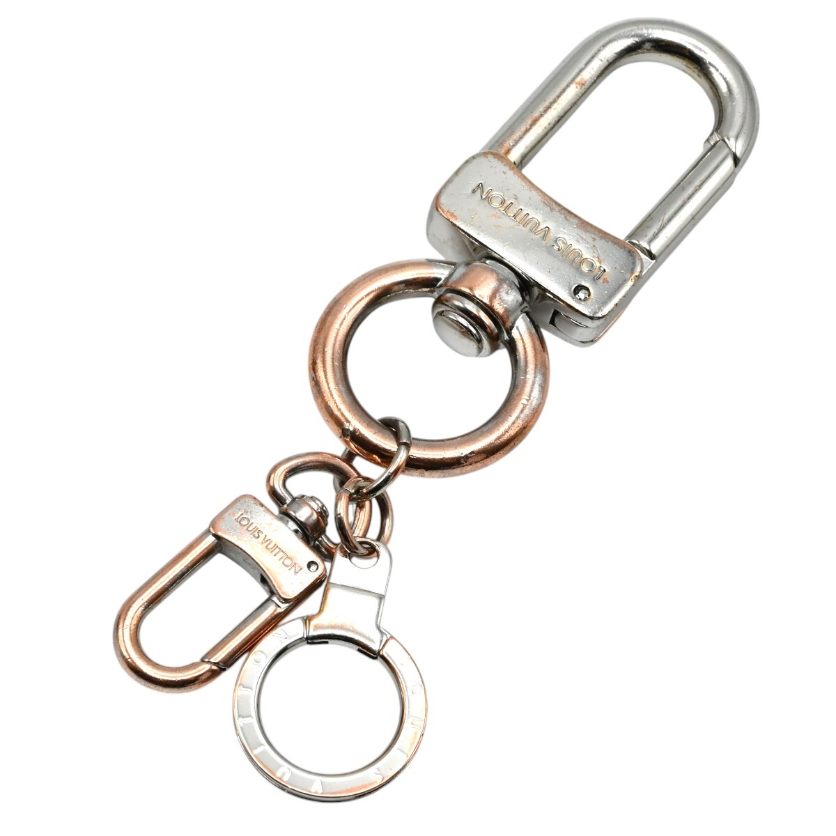 LOUIS VUITTON ルイヴィトン アノクレムスクトンXL メタル キーリング キーホルダー M65053 シルバー M2603-k025