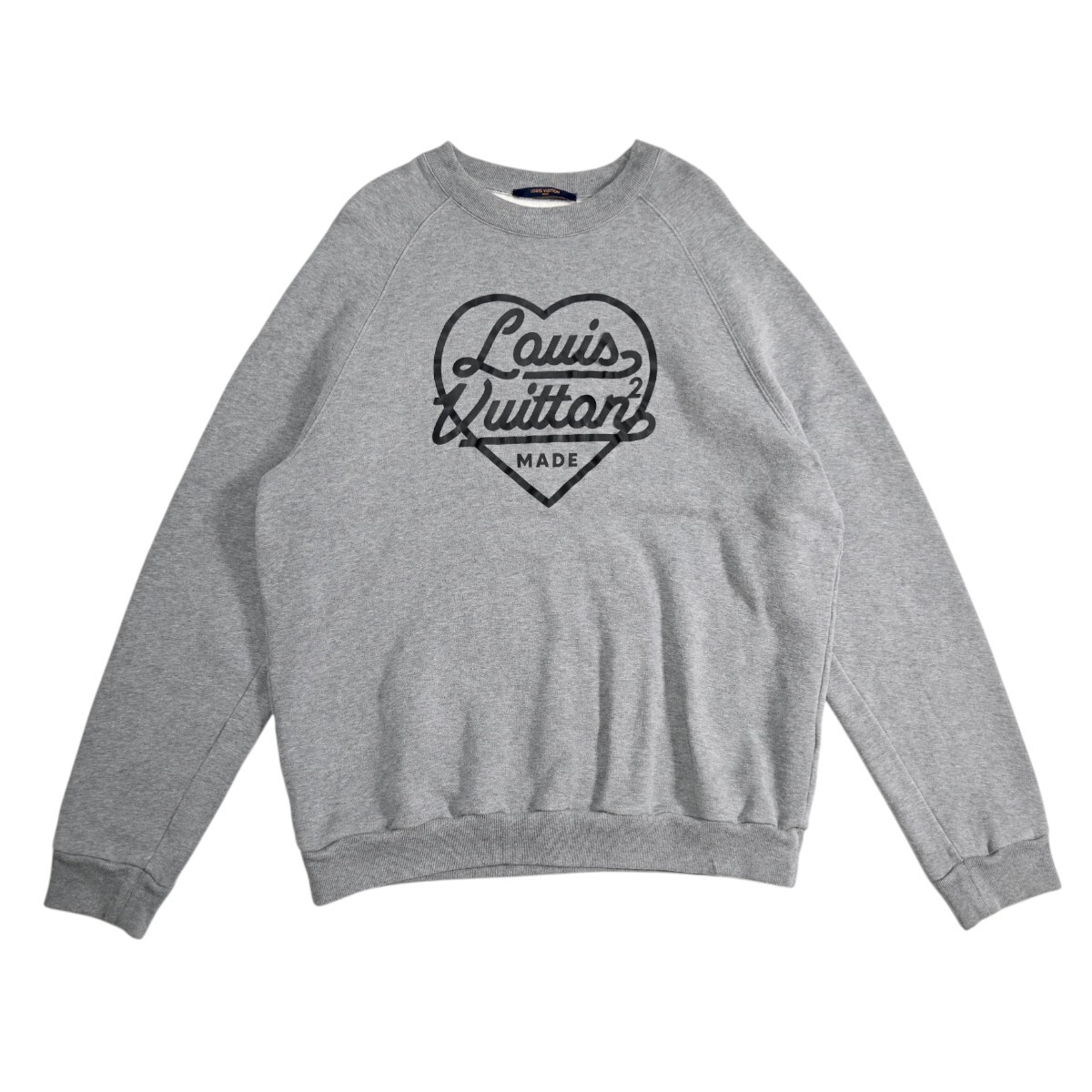 LOUIS VUITTONxNIGO ルイヴィトンxニゴー コットン ハートロゴ スウェット XXL グレー T2603-k029