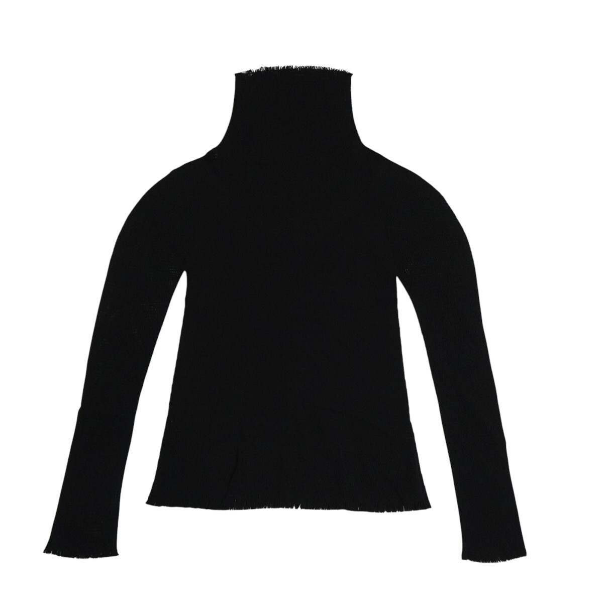 ISSEY MIYAKE FETE イッセイミヤケ フェット ナイロン/コットン/ポリウレタン デザイン ハイネック ロングスリーブ トップス 2 M2604-k071
