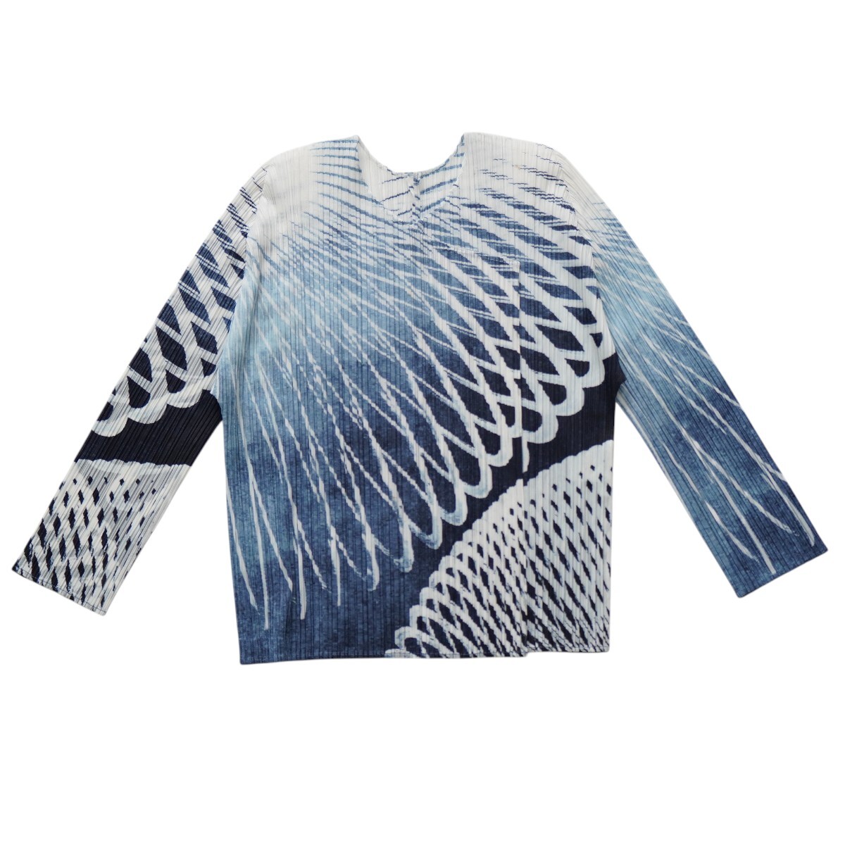 PLEATS PLEASE ISSEY MIYAKE プリーツプリーズ イッセイミヤケ デザイン総柄 ポリエステル ロングスリーブ カーディガン 3 S2604-k083NP