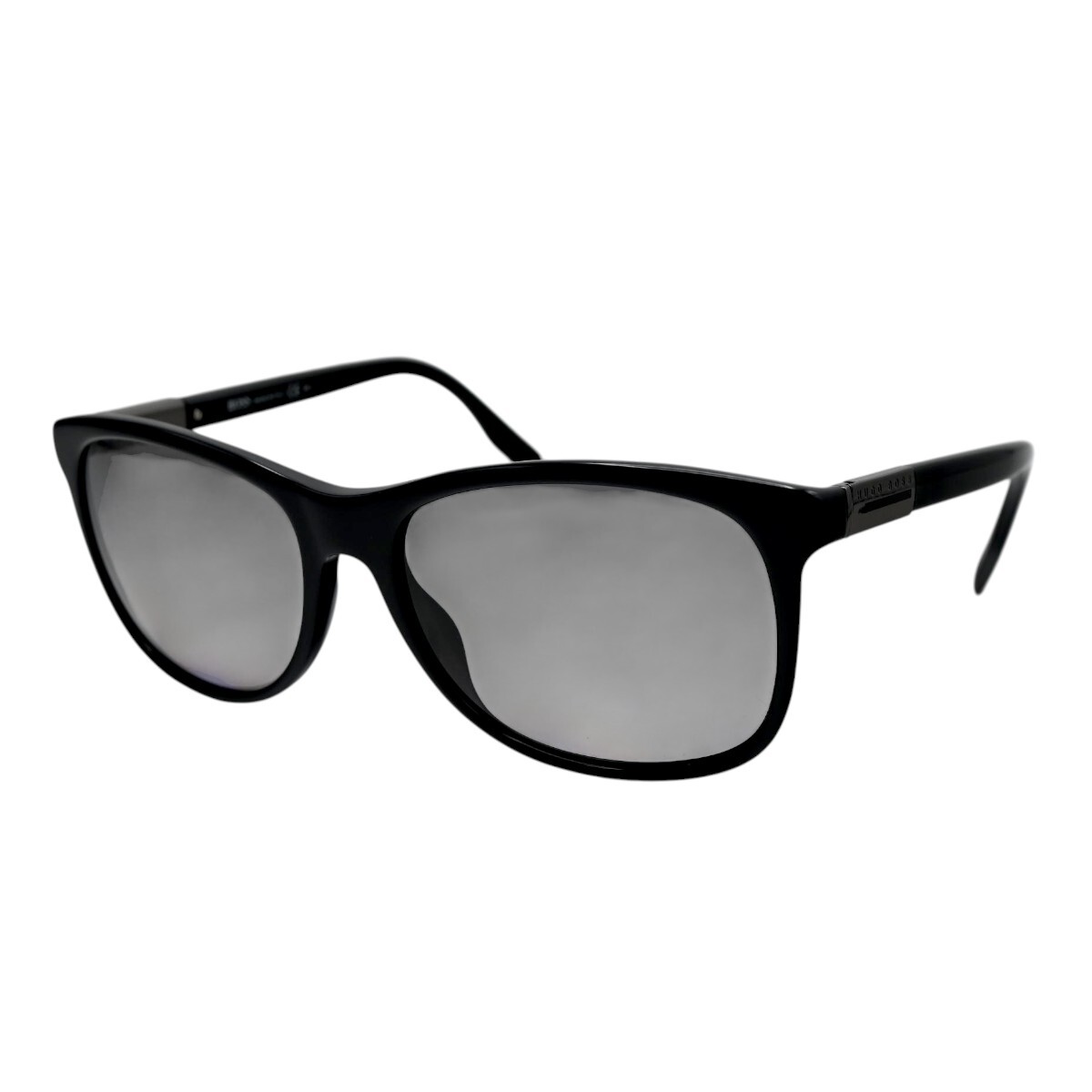 HUGO BOSS ヒューゴボス サイドロゴ セルフレーム サングラス 0555/S 807EU ブラック T2606-k099