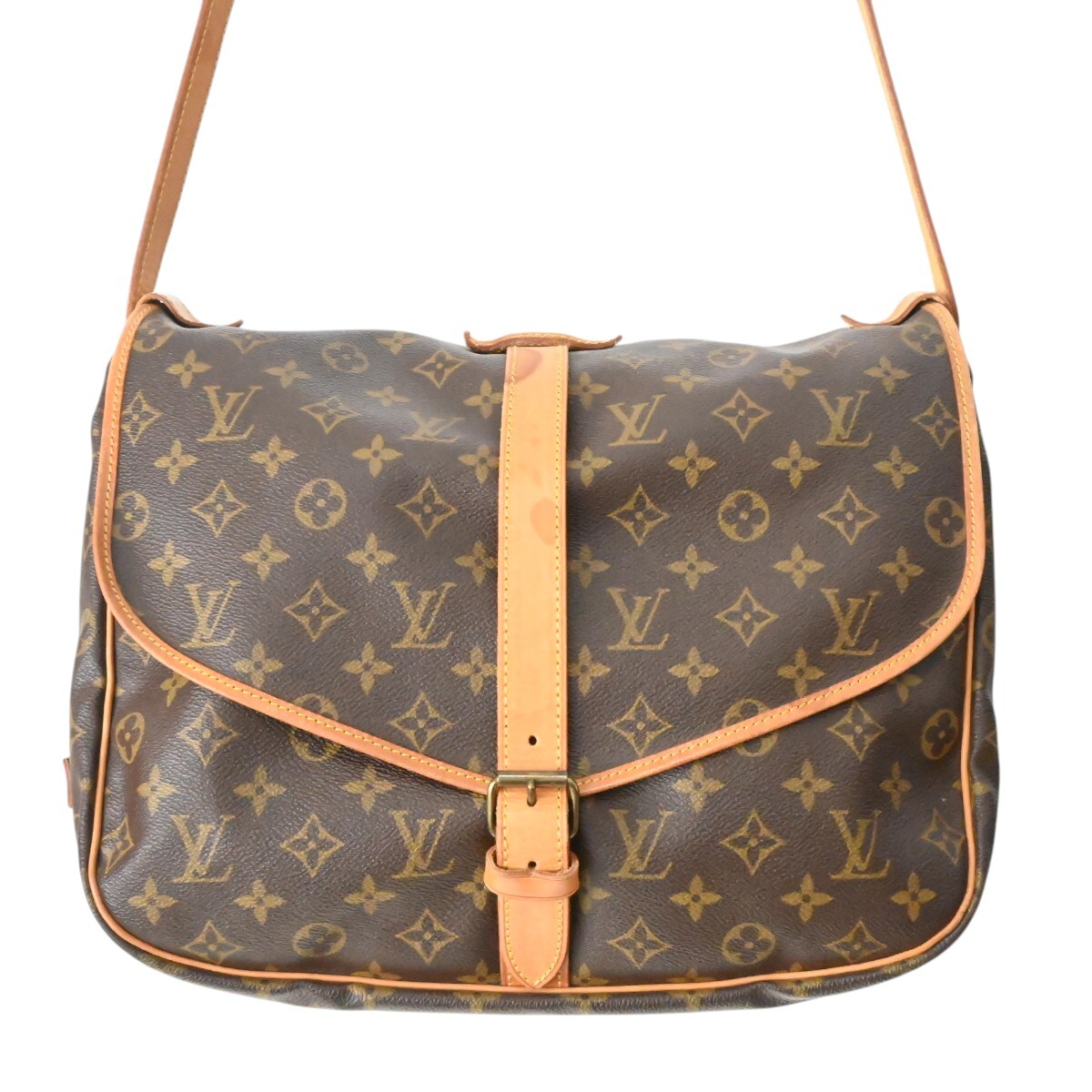 LOUIS VUITTON ルイヴィトン モノグラム ソミュール35 ショルダーバッグ M42254 M2606-k187