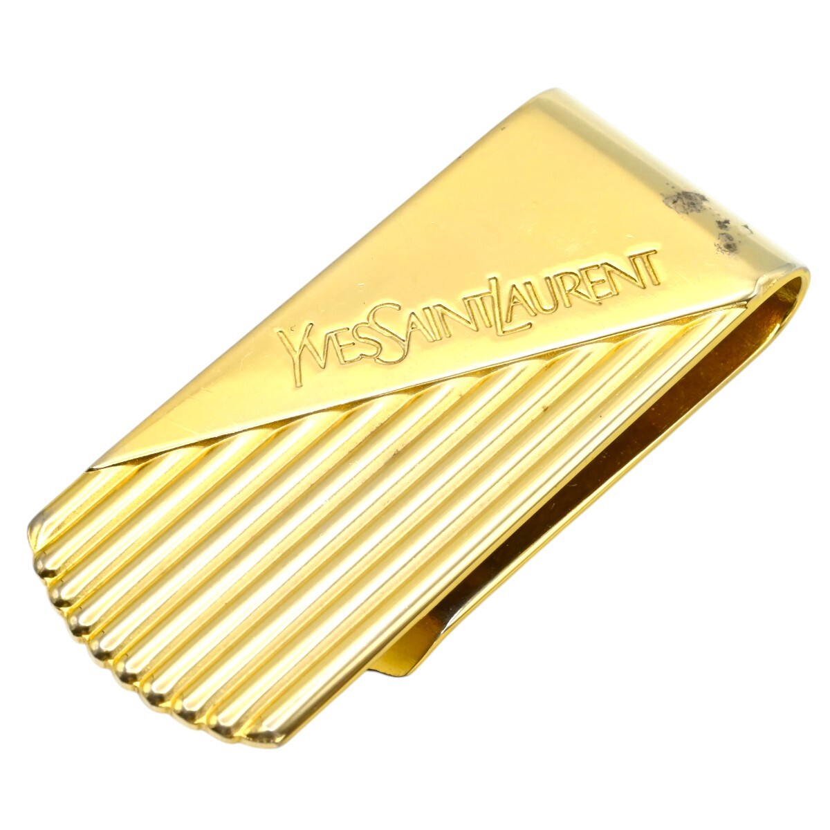 YVESSAINTLAURENT イヴサンローラン ロゴ メタル マネークリップ ゴールド K2607-k091YP