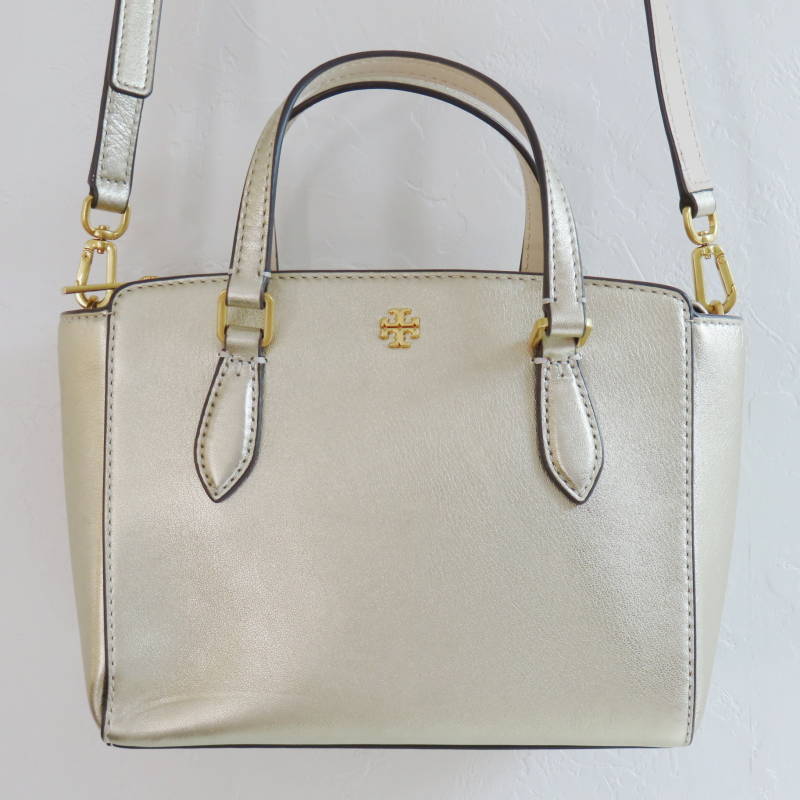 S01-k021 TORY BURCH トリーバーチ レザー2WAYハンドバッグ ショルダーバッグ ゴールド