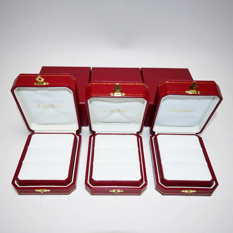 T05-k069 Cartier カルティエ ペアリング 指輪 ジュエリーボックス 内箱/外箱 空箱 3点セット