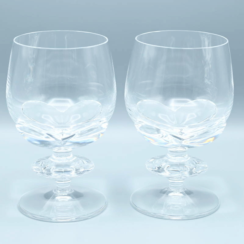 M07-t003 LALIQUE ラリック BLOIS ブロア ブロワ ワイングラス ペア 2客セット 廃盤品 M