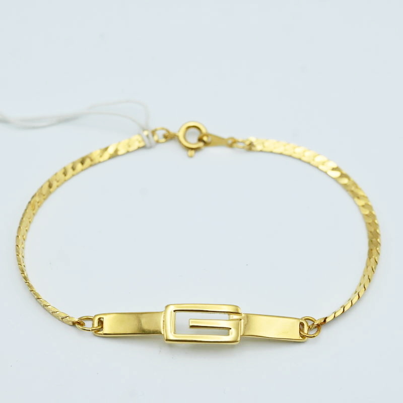 GIVENCHY ジバンシー デザインチェーン Gロゴ GP ブレスレット ゴールド M07-k050