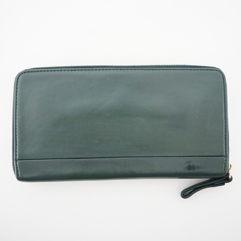 PORTER ポーター 吉田カバン レザー ラウンドファスナー長財布 グリーン K08-k058