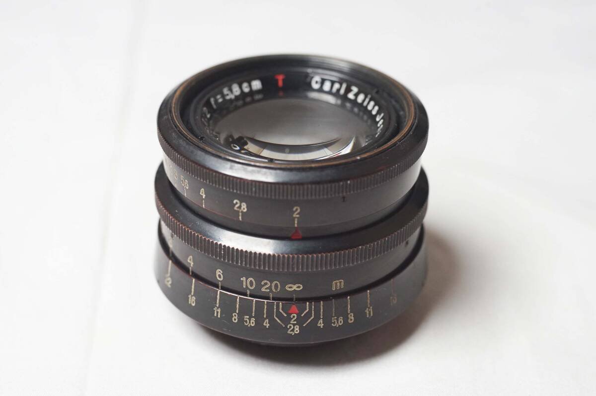 Carl Zeiss Jena Biotar T 5.8cm f2 ブラック M42 カールツアイスイエナ ビオター 難あり