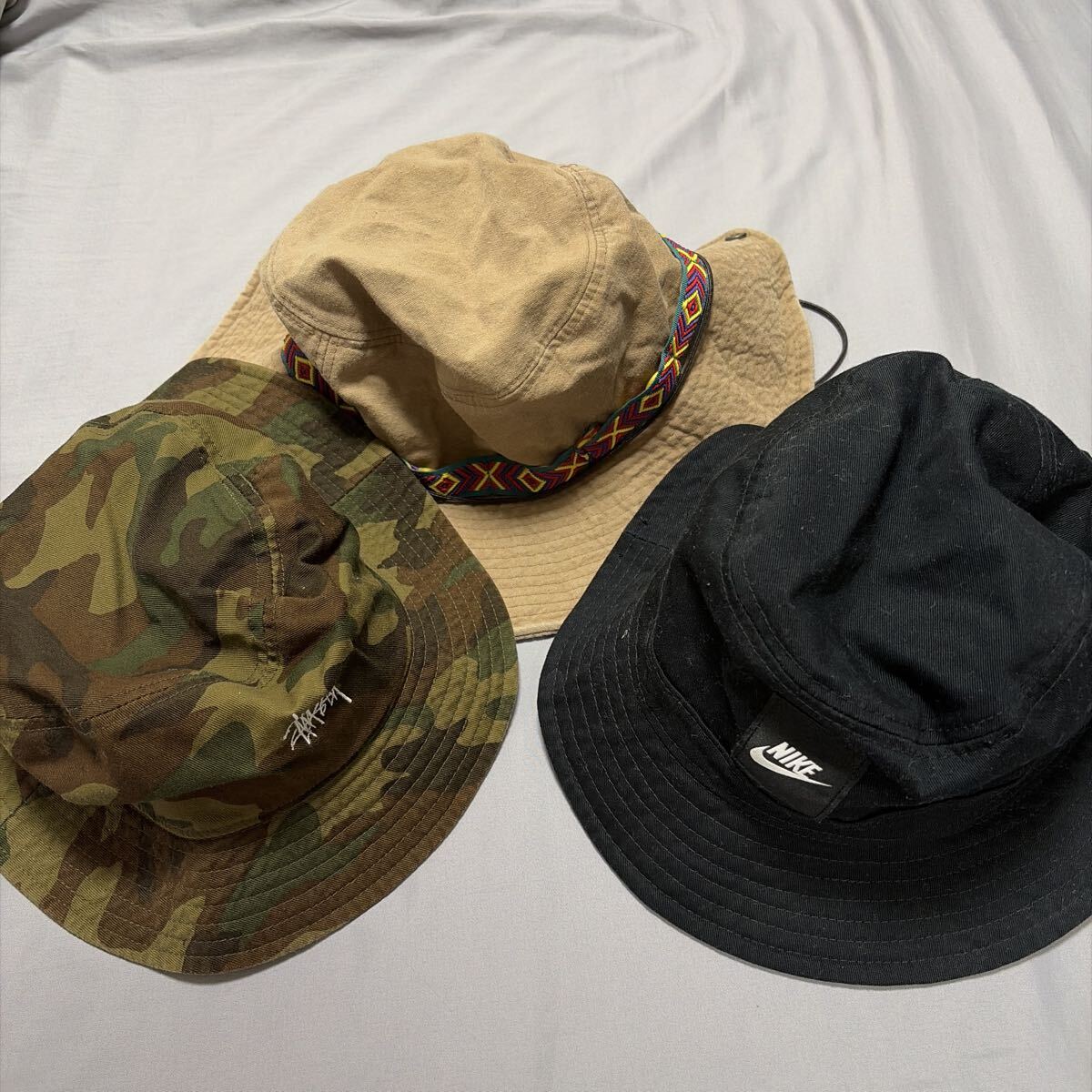 ステューシー STUSSY NIKE ナイキ サファリハット バケットハット ハット 帽子　セット　ジャンク