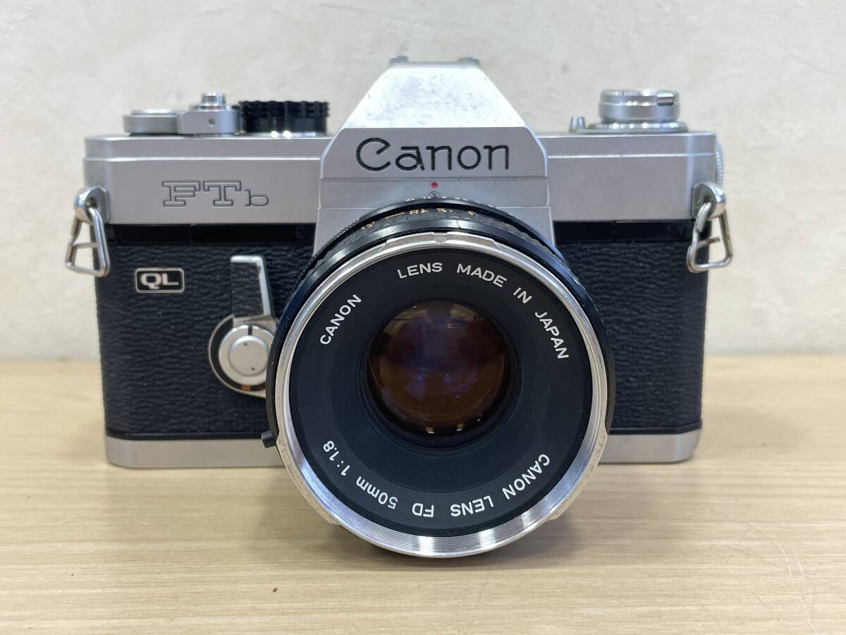 1円 ～ シャッターOK Canon キャノン FTb QL FD 50mm 1:1.8 一眼レフフィルムカメラ マニュアルフォーカス シルバー×ブラック