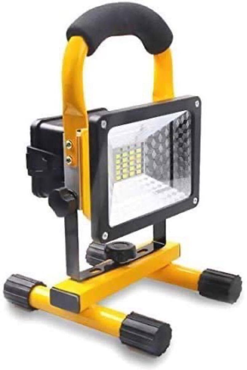  LED投光器 30W 充電式 6000mAh超大容量電池搭載ポータブル投光器
