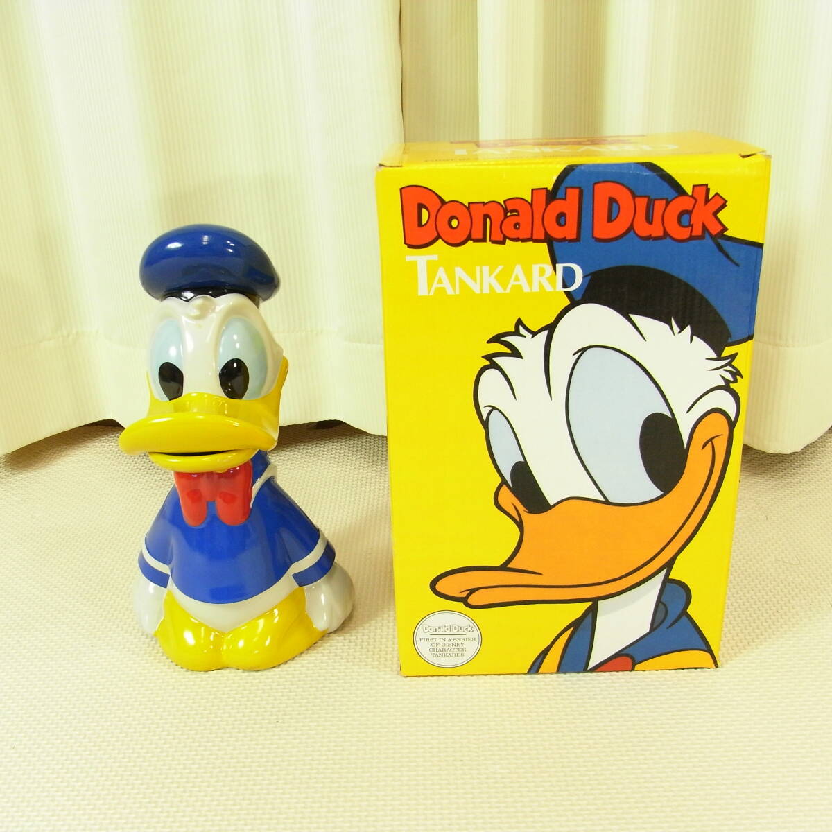 未使用 ディズニー　ドナルドダック 陶製タンカード ジョッキ マグカップ disney Donald Duck