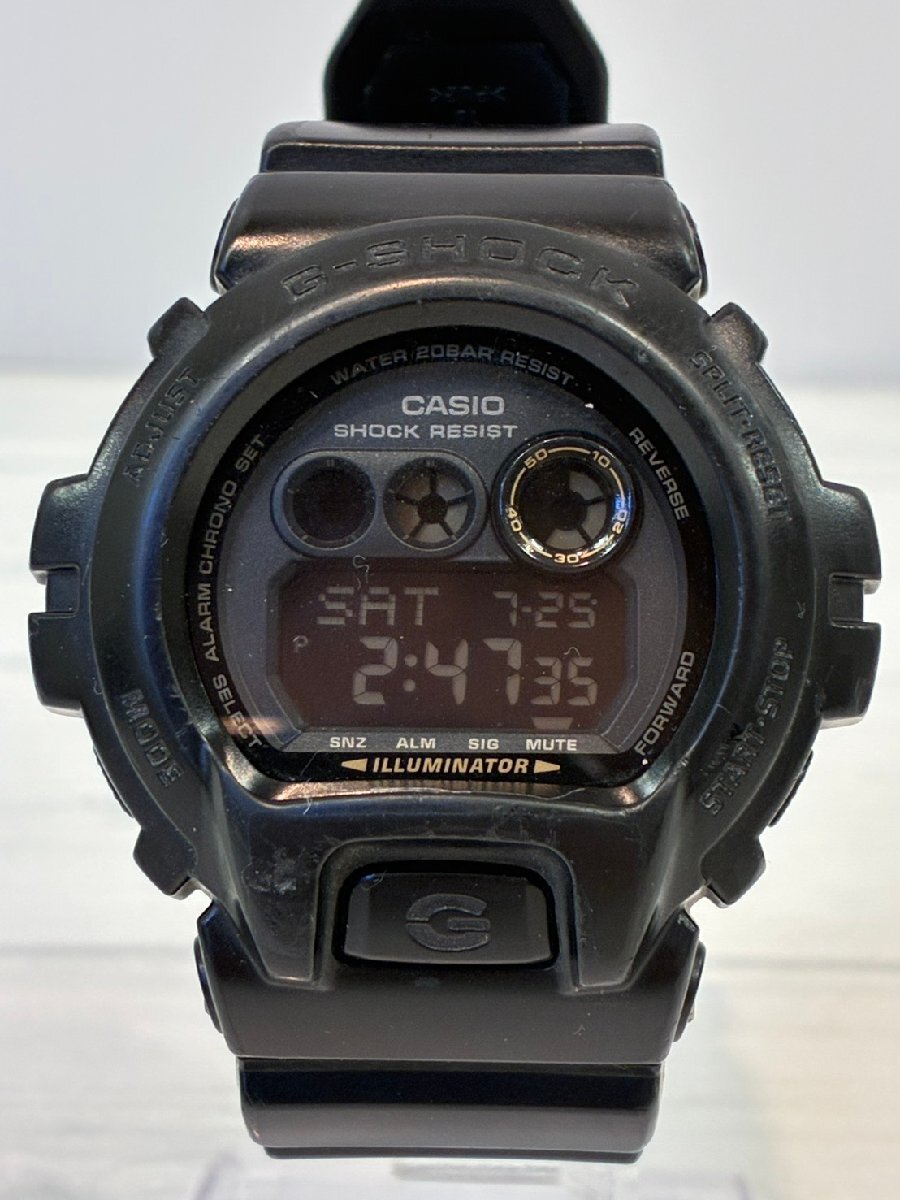 【塩】CASIO カシオ G-SHOCK ジーショック GD-X6900 Black ブラック 腕時計 稼働品 現状品【24639CK】G25