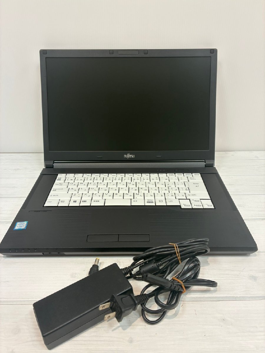 【塩】FUJITSU FMVA1600H LIFEBOOK A576/P Win11Home Core i3 メモリ:8GB SSD:258GB キングソフト入り【23520CK】G31
