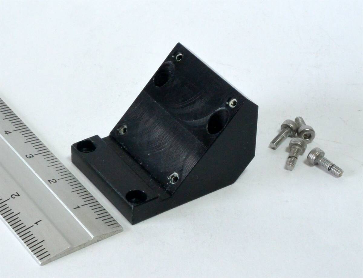 ★ □25mmステージ用 45°傾斜スペーサ　アルミ合金　美品　②　（送料180円～）検）　駿河精機　中央精機