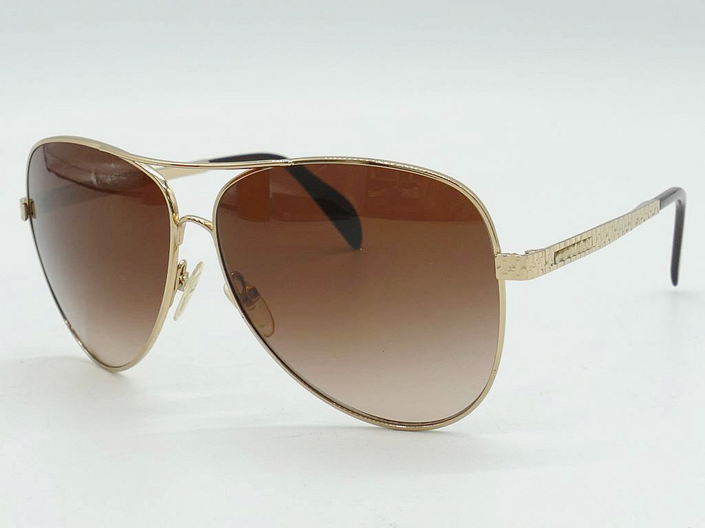 C17 美品 GIORGIO ARMANI ジョルジオアルマーニ ティアドロップ サングラス ブラウン系