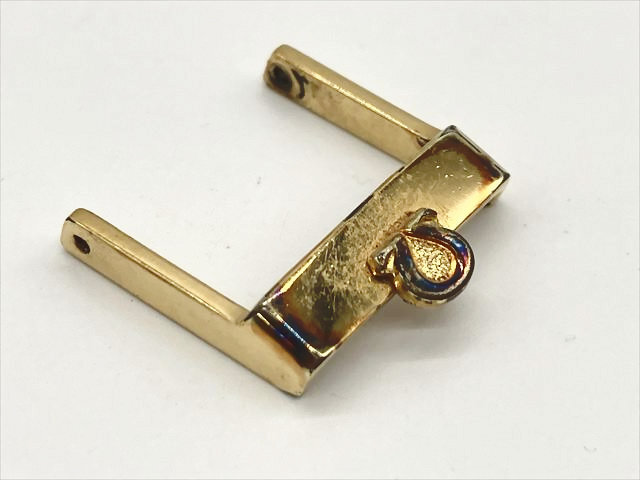 1. 送料無料 オメガ　OMEGA　純正尾錠　ゴールドカラー　幅約16mm　腕時計　パーツ