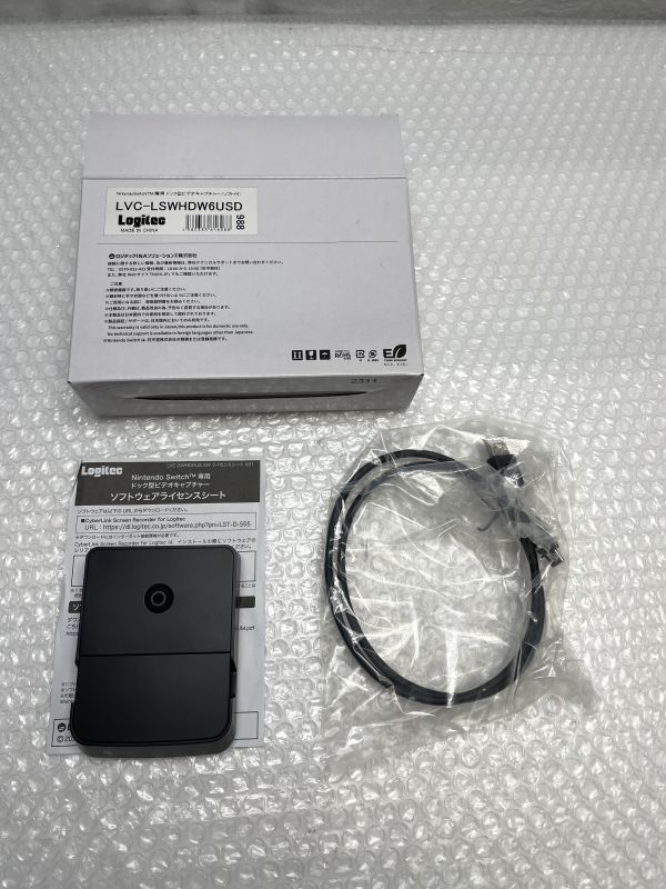 56【美品】 Nintendo Switch 専用 ドック型 ビデオキャプチャー LVC-LSWHDW6USD Logitec