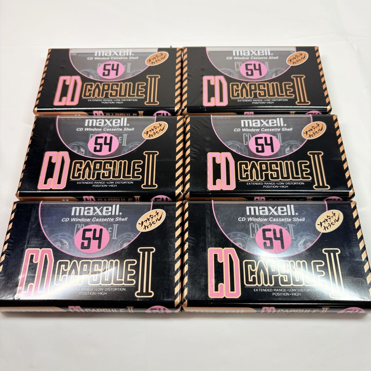 未開封品　maxell CD CAPSULE II 54 CDレコーディングカセット　6点まとめ　マクセル　記録媒体　レトロ　当時物　