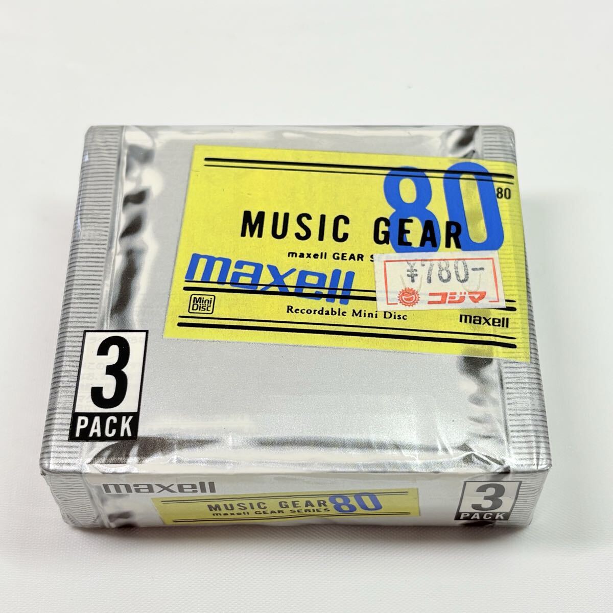 未開封品　maxell MUSIC GEAR 80 MGMD-80PT-3P 3pack 記録媒体　レトロ　当時物