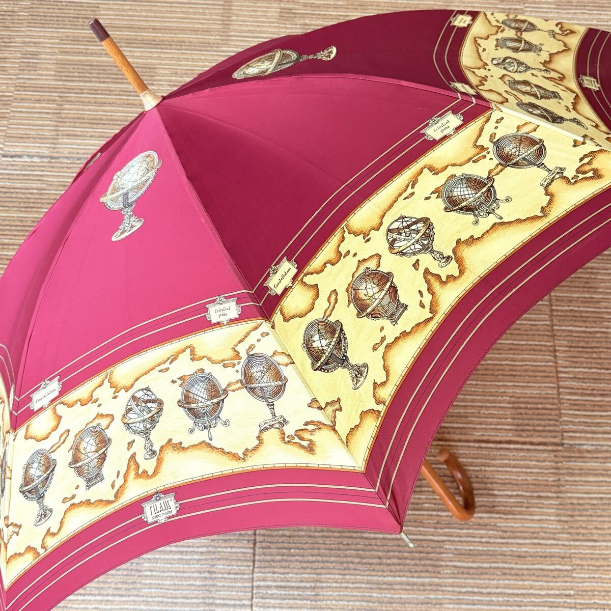 PRIMA CLASSE プリマクラッセ　イタリア製　ボルドー　長傘　雨傘　希少　レア