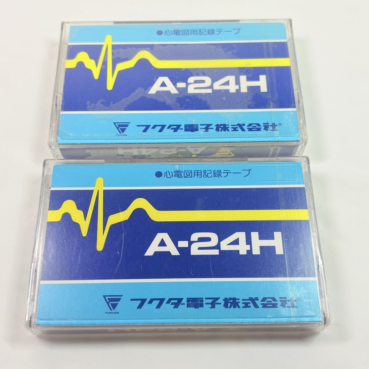 未開封品　フクダ電子 カセットテープ　心電図用記録テープ　A-24H 2点　当時物　レトロ　記録媒体