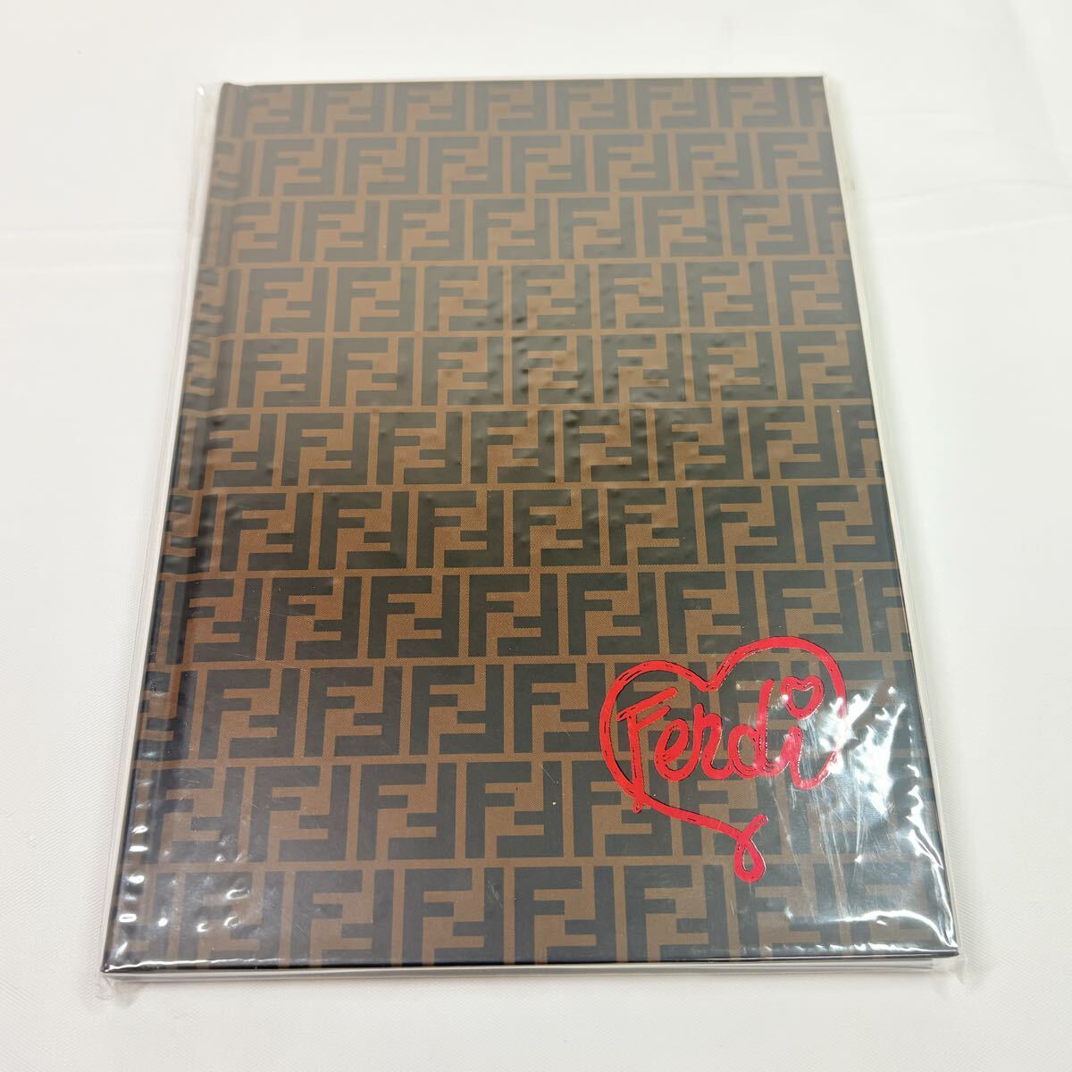 新品　未開封品　FENDI フェンディ FFロゴ ノートブック ノート 文房具 SPUR シュプール付録 ズッカ柄 