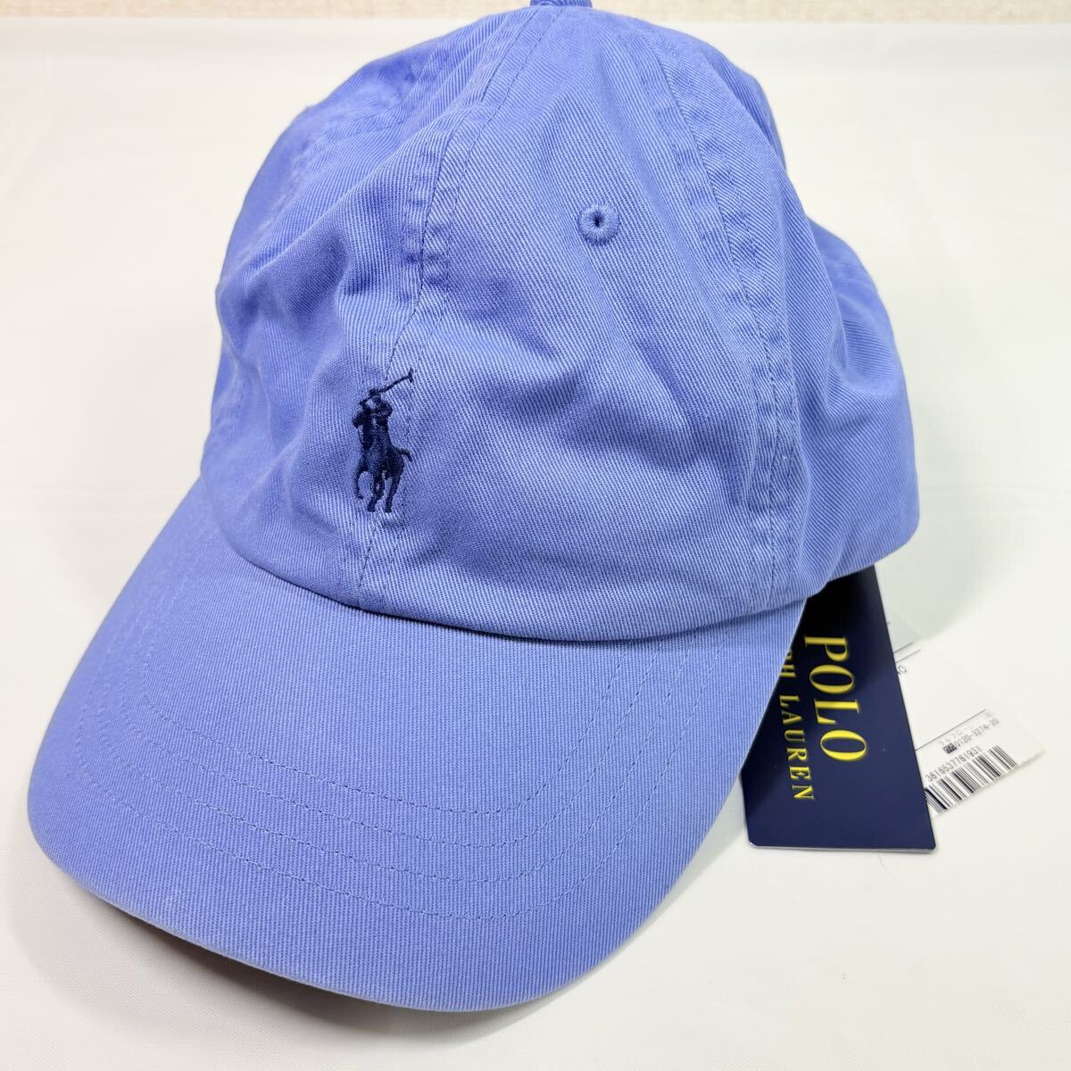 新品　タグ付き　Polo Ralph Lauren ベースボールキャップ ブルー ポロラルフローレン　59cm 