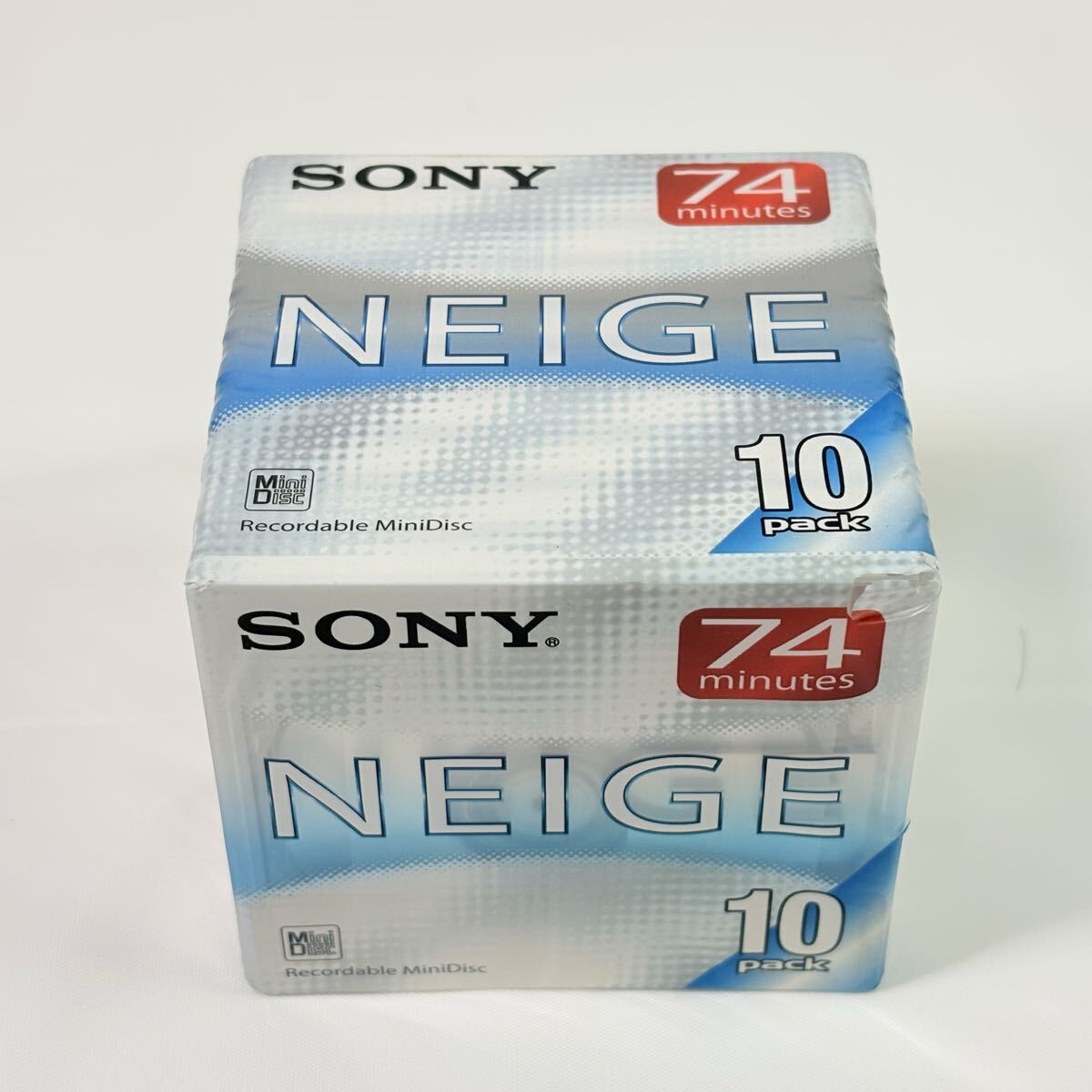 未開封品　SONY NEIGE 74分 10枚パック MD 録音用ミニディスク　記録媒体　レトロ　当時物　保管品
