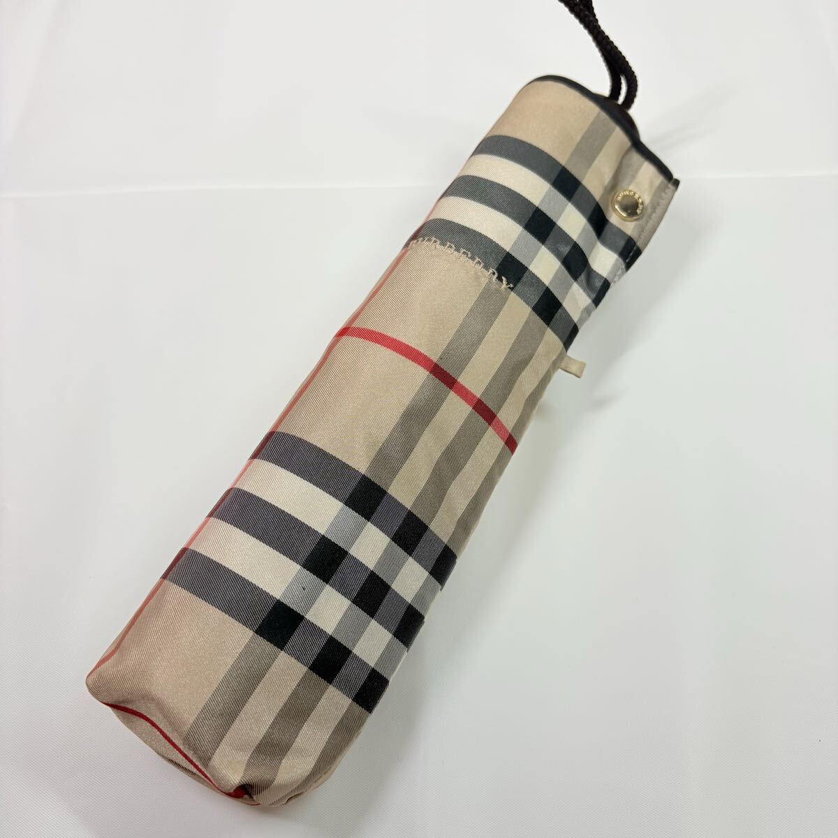 BURBERRY バーバリー　ノバチェック　 ベージュ　 晴雨兼用折りたたみ傘　 チェック柄