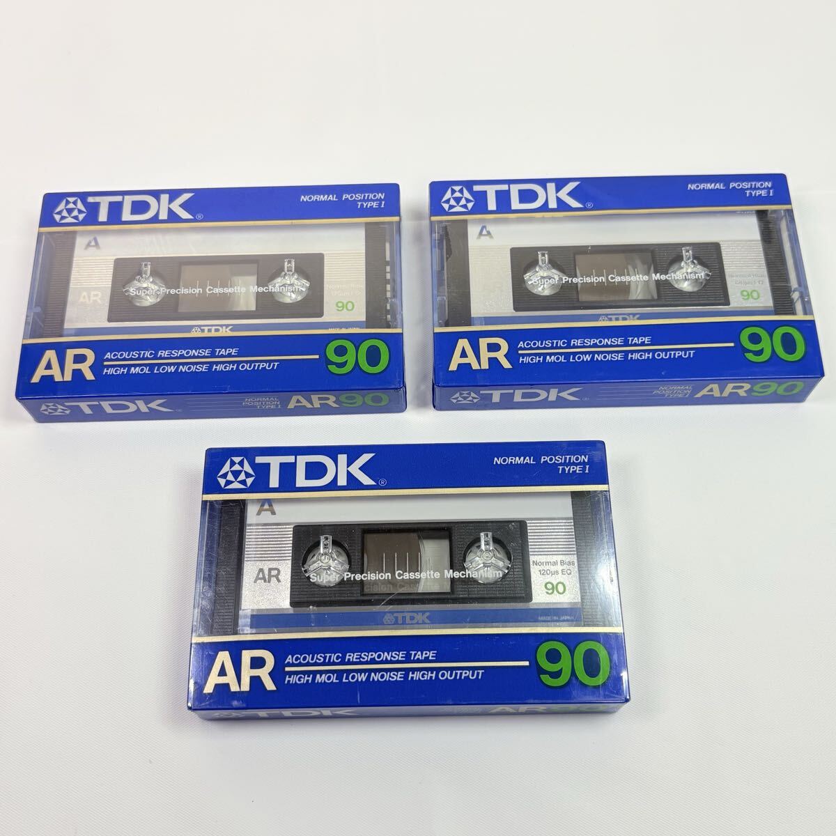 未開封品　 TDK AR 90 カセットテープ 3点 ノーマルポジションタイプ1 レトロ　当時物　廃盤