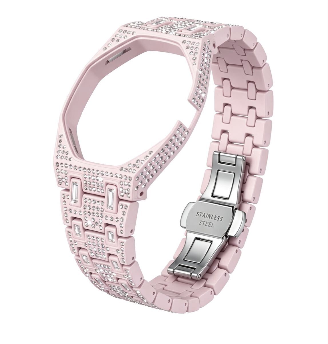 AP×Swatch Royal Pop リューズ位置選択可ジルコニア装飾 カスタムモデル メタルベルト XZ2