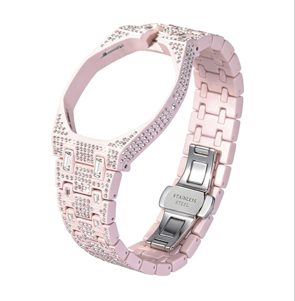 AP×Swatch Royal Pop リューズ位置選択可ジルコニア装飾 カスタムモデル メタルベルト XZ3