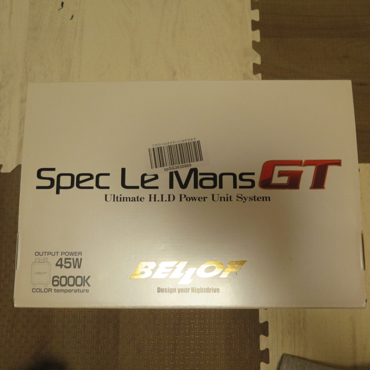 BELLOF/ベロップ　Spec-Le-Mans-GT（スペック・ルマン・ジーティー）45W6000