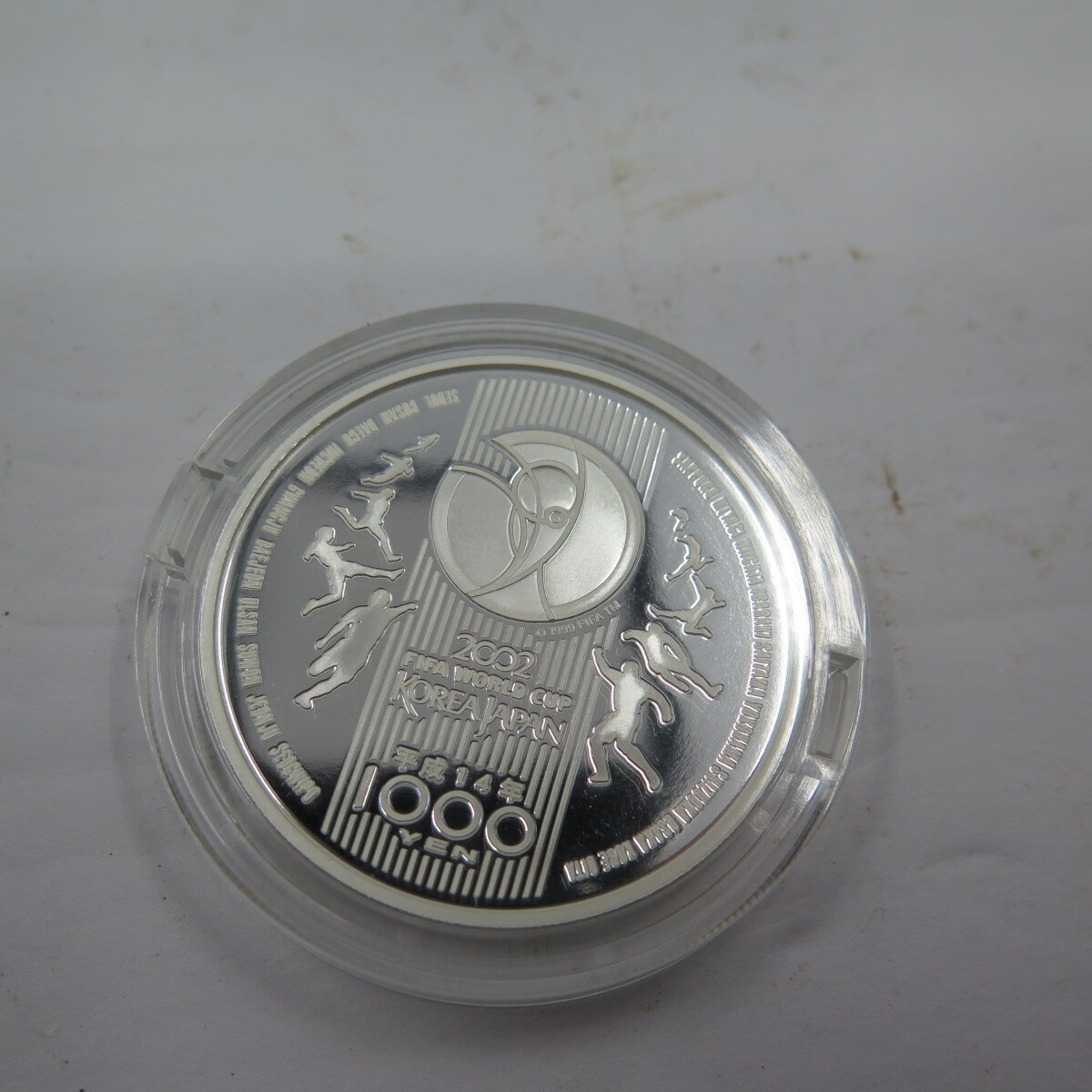 2002年　Ｗ杯　1000円銀貨