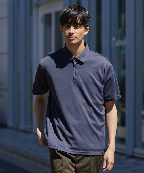 ☆ROSSO　ハイパフォーマンス　コンフォート　ポロシャツ　L ネイビー URBAN RESEARCH アーバンリサーチ　抗菌/防臭☆