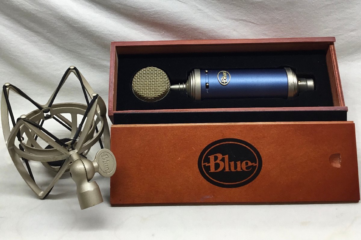 現状品 中古品 BLUE BIRD SL A00105 コンデンサーマイク ショックマウントホルダー BlueMicrophones　木箱付き 動作確認未確認　ジャンク