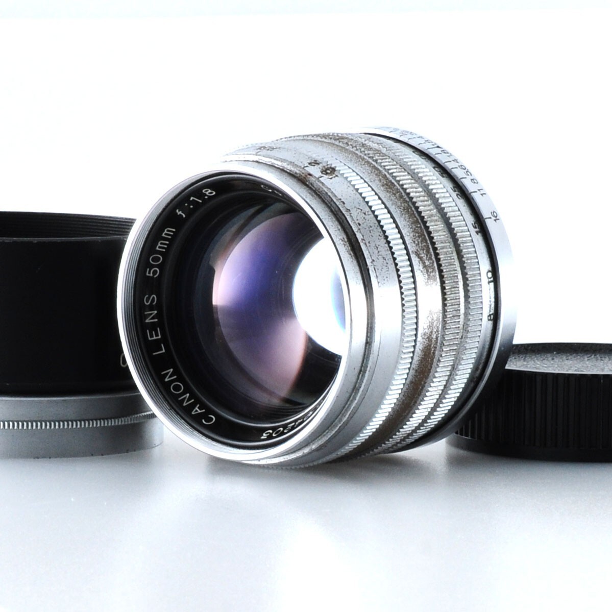 【キヤノン】CANON LENS 50mm F1.8 L39 Lマウント MFレンズ #T853B