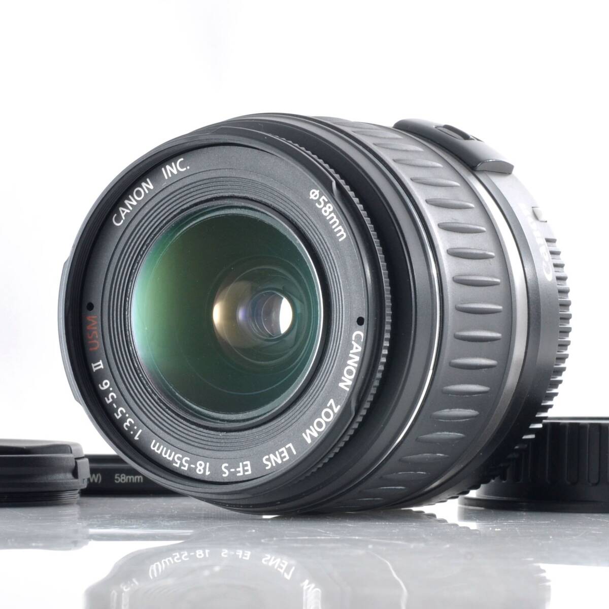 【キヤノン】Canon EF-S 18-55mm F3.5-5.6 ii USM AFレンズ #T164B