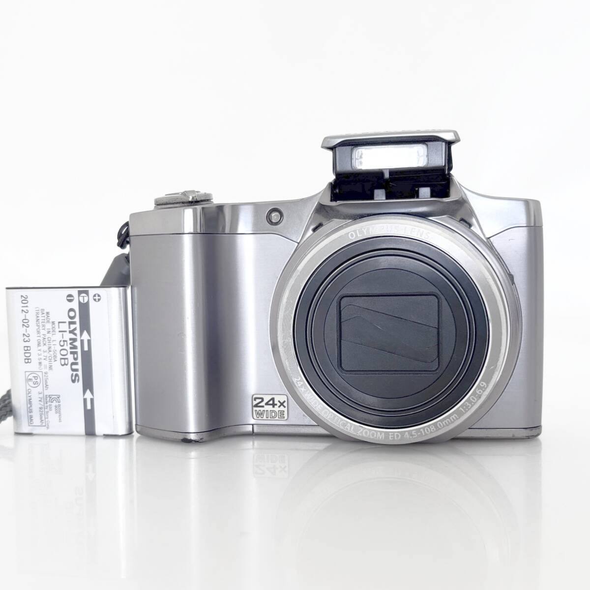 【オリンパス】OLYMPUS SZ-14 シルバー デジタルカメラ +バッテリー +ストラップ #U467