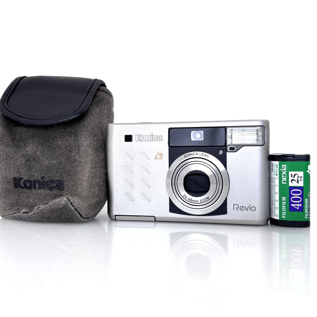 【コニカ】Konica Revio シルバー コンパクトAPSフィルムカメラ #U346