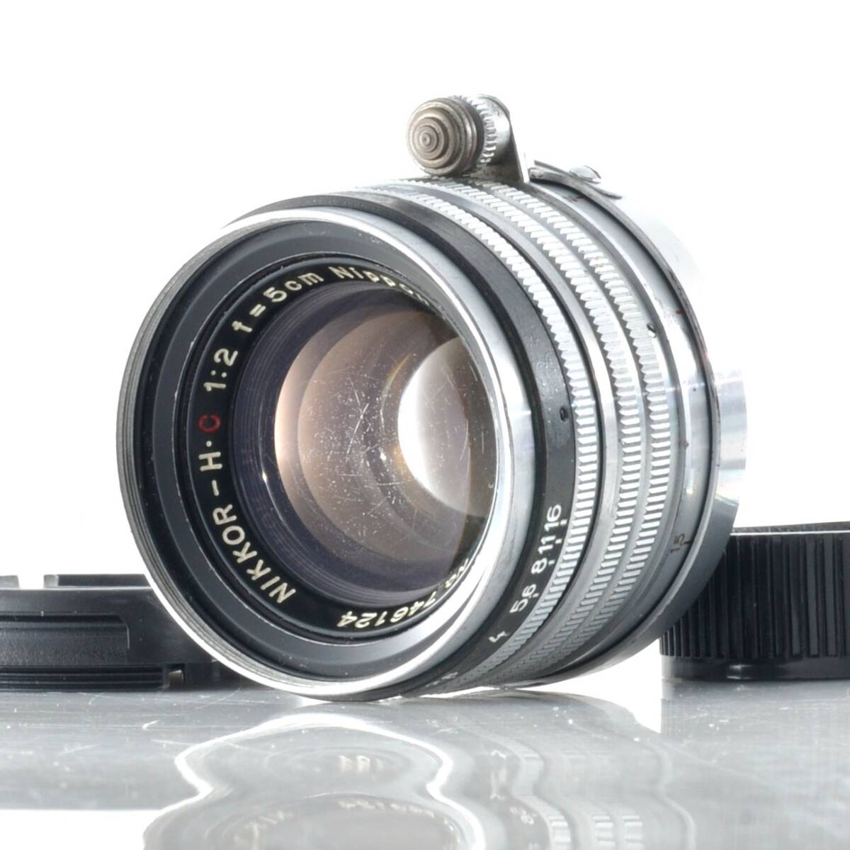 【ニコン】Nikon NIKKOR-H.C 5cm F2 L39 LTM 黒帯 Leica 単焦点レンズ #T153