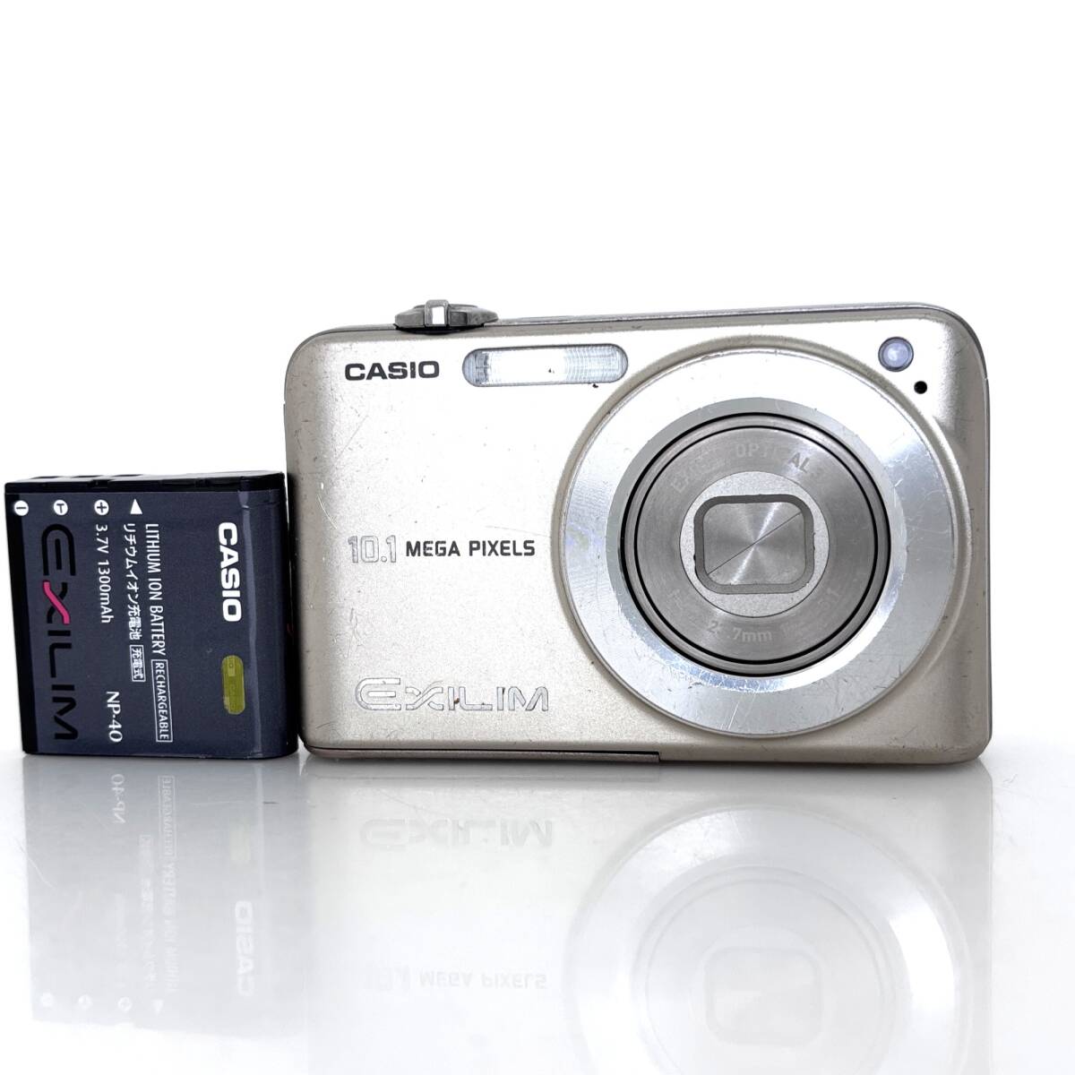 【カシオ】CASIO EXILIM EX-Z1080 ゴールド デジタルカメラ +バッテリー #U470