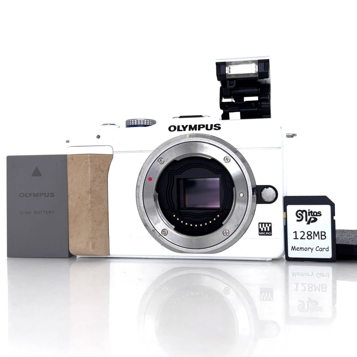 修理前提 液晶の四隅【オリンパス】OLYMPUS PEN E-PL1S ミラーレスデジタルカメラ + バッテリー #T872A