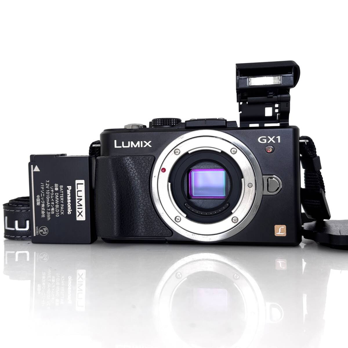 修理前提 液晶コーティング剥がれ【パナソニック】Panasonic LUMIX DMC-GX1 ミラーレスデジタルカメラ + バッテリー #T882A